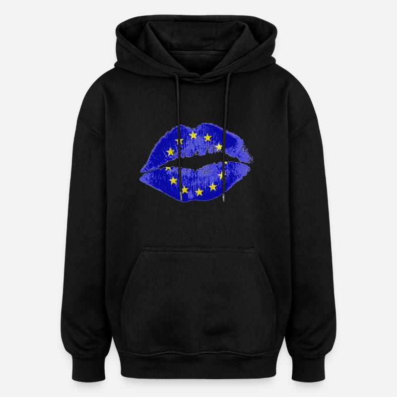 Kuss (EU) - Oversized Unisex Hoodie - Schwarz