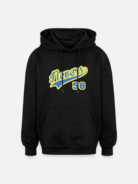 Bourgogne Nevers 58 II - Sweat à capuche oversize unisexe - noir