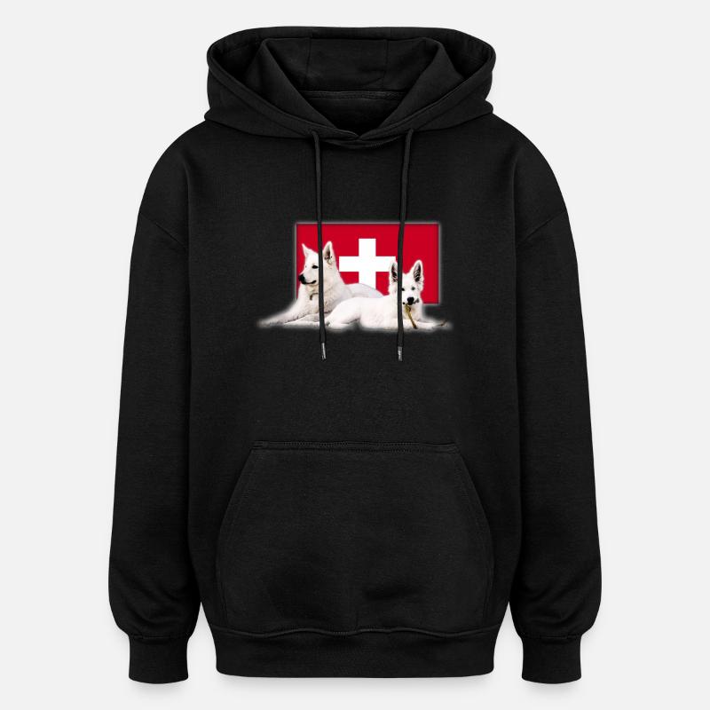 Schweizer Schäferhund - Oversized Unisex Hoodie - Schwarz