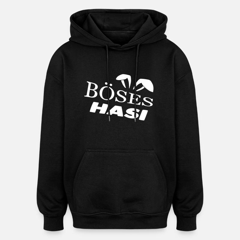 Hasi - Oversized Unisex Hoodie - Schwarz