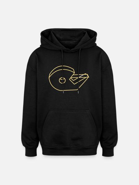 tesa - Oversized Unisex Hoodie - Schwarz