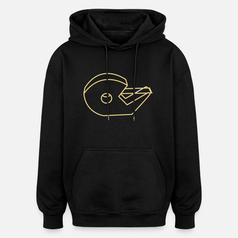 tesa - Oversized Unisex Hoodie - Schwarz