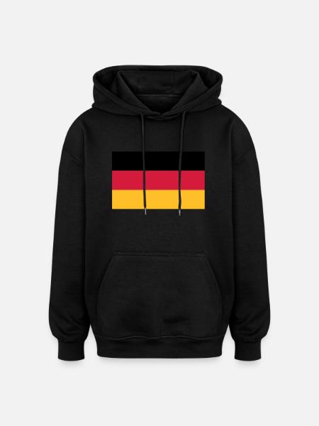 Germany flag - Oversized Unisex Hoodie - black