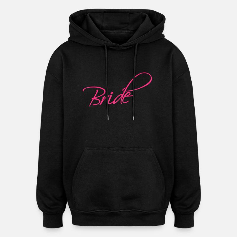 Bride Design - Sweat à capuche oversize unisexe - noir