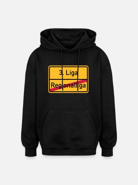 3. Liga - Oversized Unisex Hoodie - Schwarz