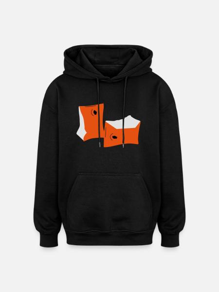 schwimmfluegel - Oversized Unisex Hoodie - Schwarz