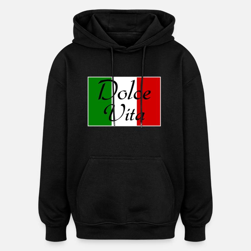 Dolce Vita - Oversized Unisex Hoodie - Schwarz
