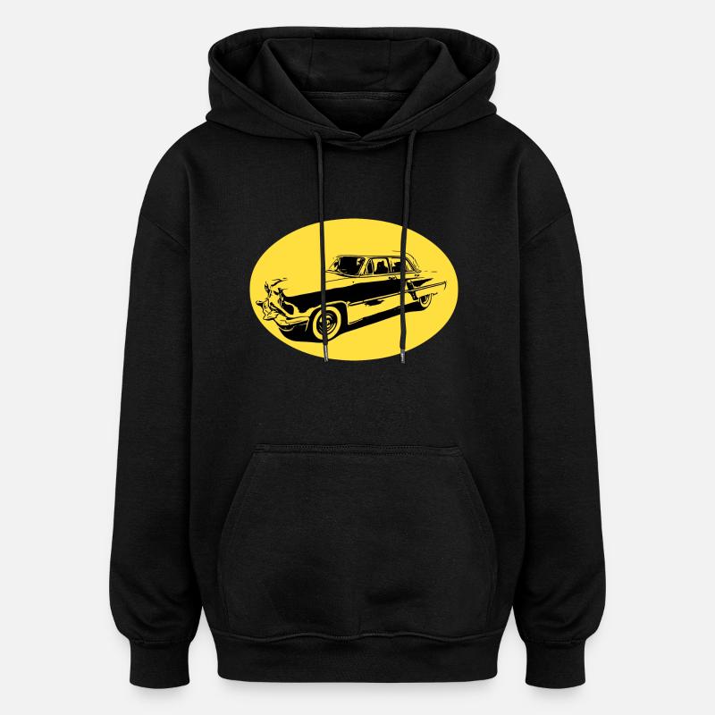 Voiture - Sweat à capuche oversize unisexe - noir