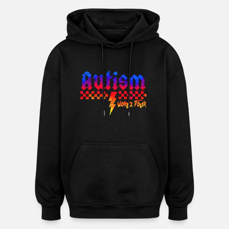 Autism awareness different different better - Oversized Unisex Hoodie - black