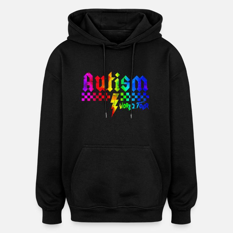 Autismus-Bewusstsein: anders, anders, besser - Oversized Unisex Hoodie - Schwarz