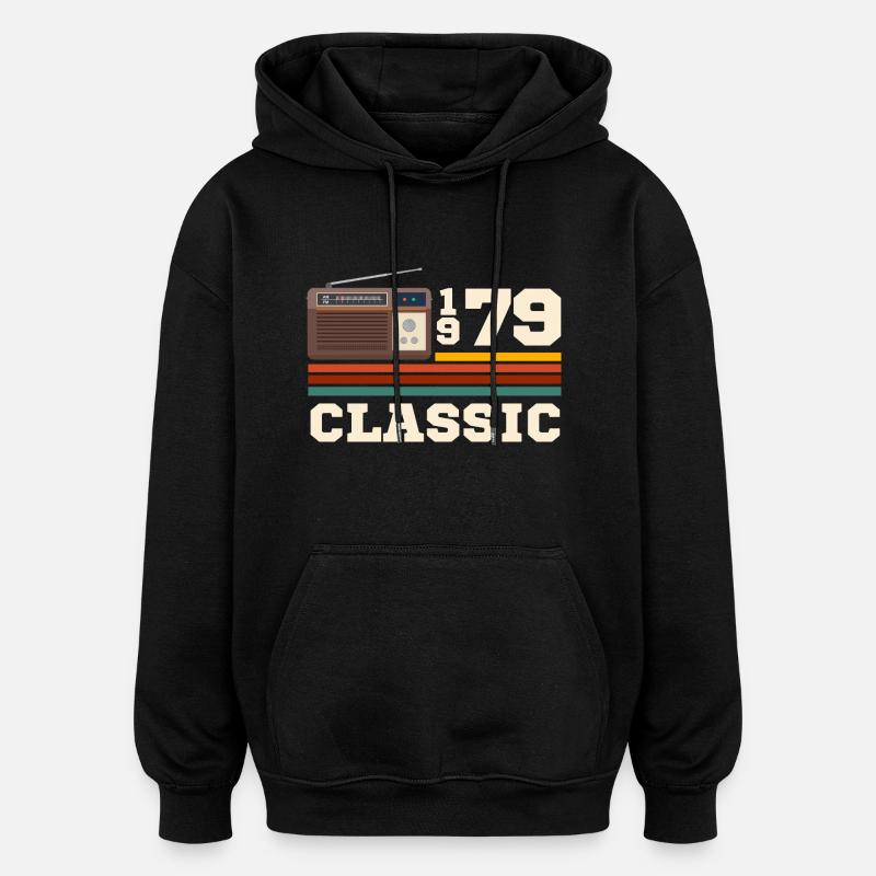 Jubiläum 1979 Retro-Klassiker - Oversized Unisex Hoodie - Schwarz