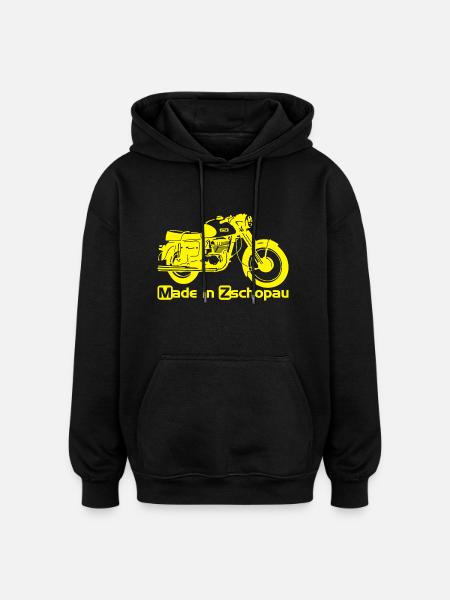 MZ ETS 250 - Oversized Unisex Hoodie - Schwarz
