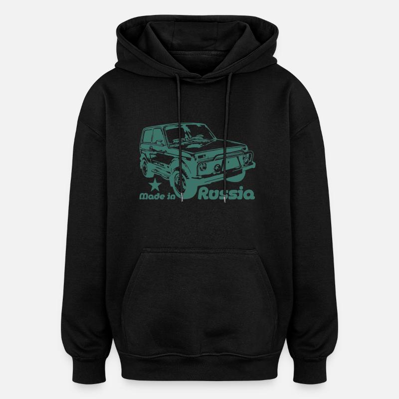 Lada Niva - Oversized Unisex Hoodie - Schwarz