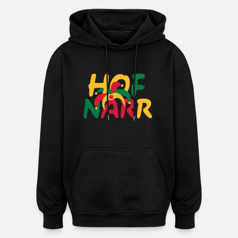 HOFNARR - Oversized Unisex Hoodie - Schwarz