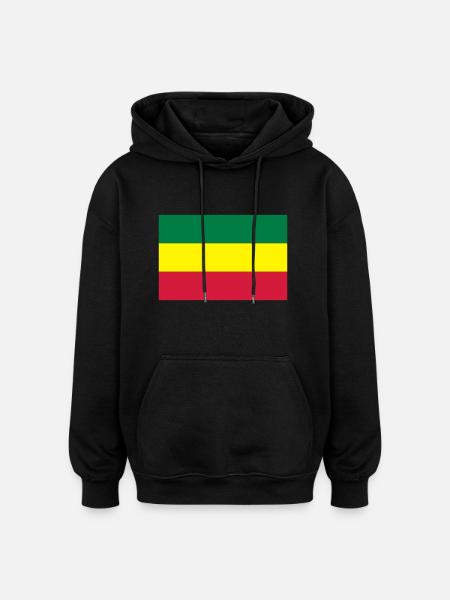 Reggae - Oversized Unisex Hoodie - Schwarz