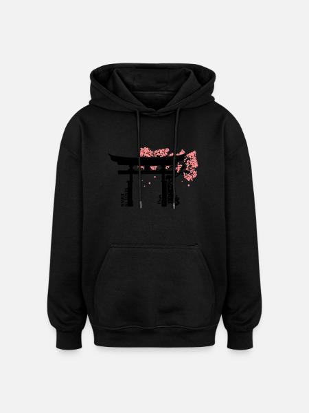 Japan - Oversized Unisex Hoodie - black