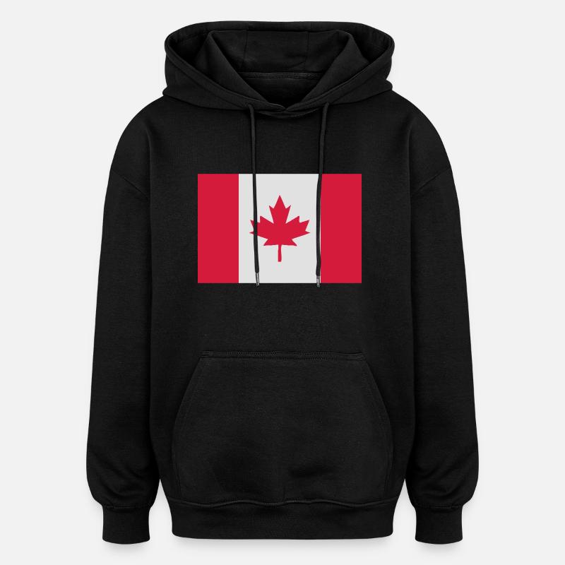 Canada - Sweat à capuche oversize unisexe - noir