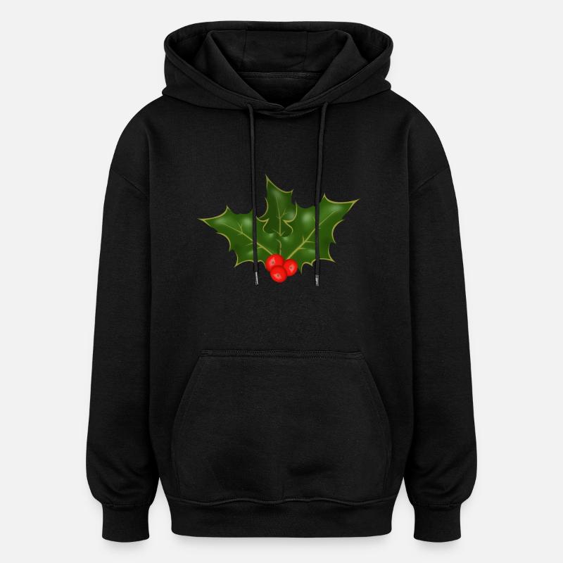Holly - Oversized Unisex Hoodie - Schwarz