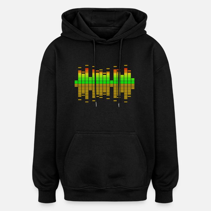 equalizer - Oversized Unisex Hoodie - black