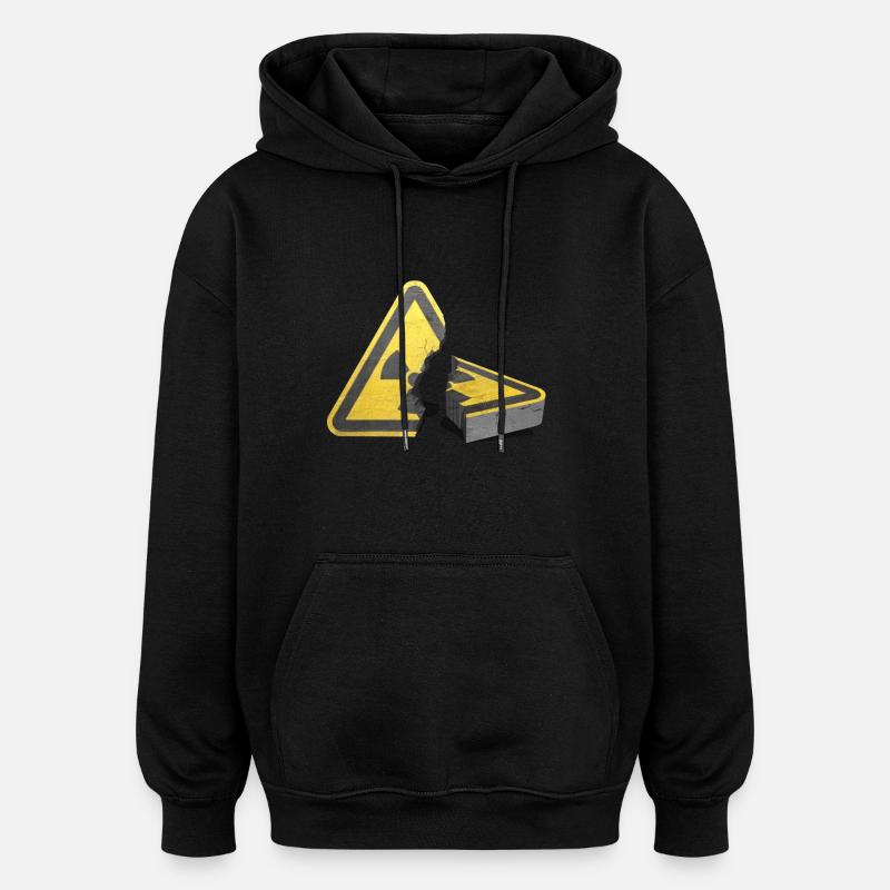 Atomausstieg! Atomkraft nein danke! - Oversized Unisex Hoodie - Schwarz