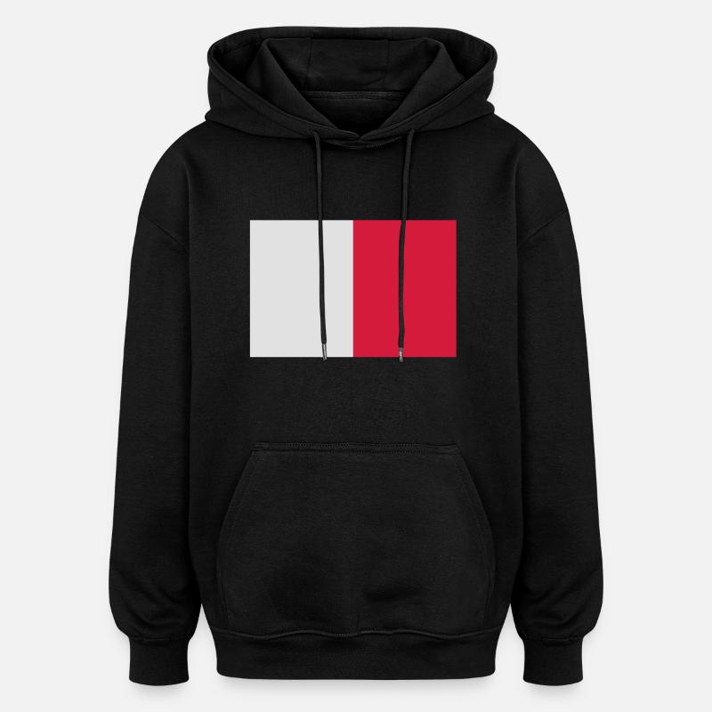 Malta - Oversized Unisex Hoodie - Schwarz