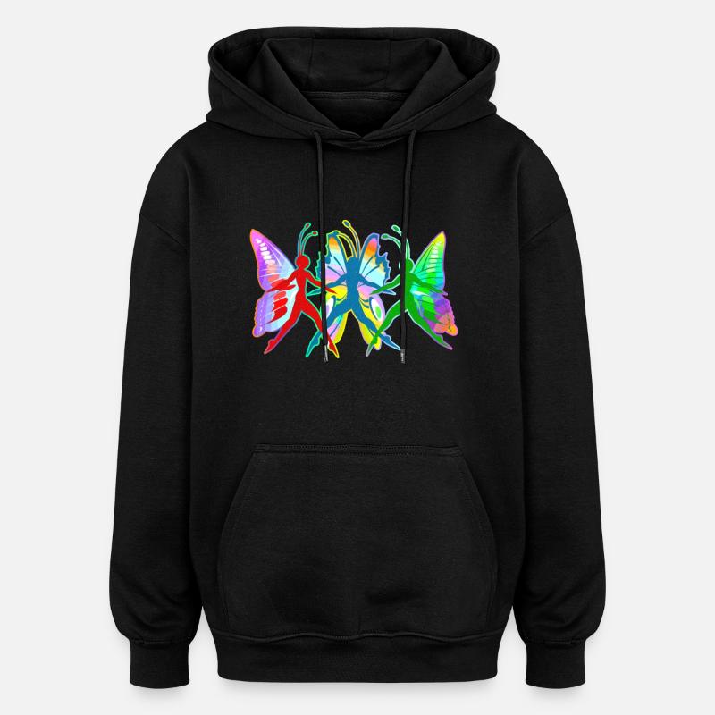 Spring Dance - Oversized Unisex Hoodie - black
