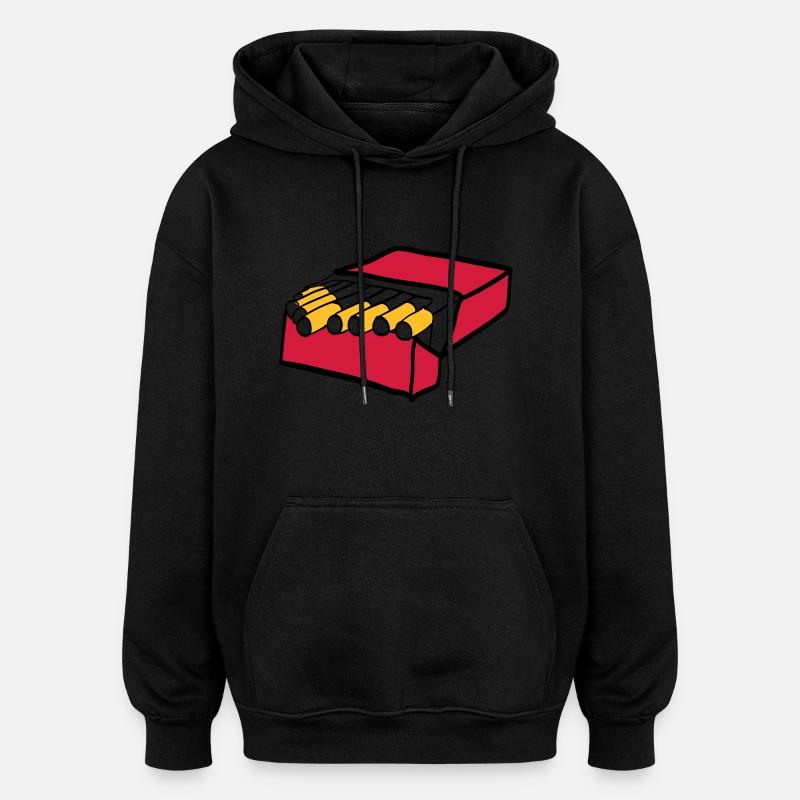 Cigarettes - Oversized Unisex Hoodie - black