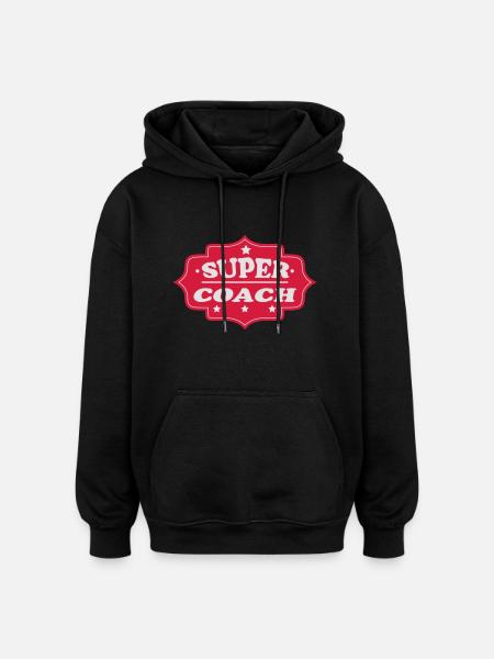 Super coach 111 - Oversized Unisex Hoodie - black