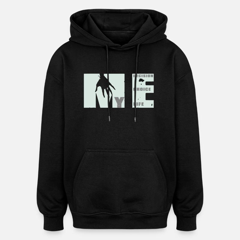 MEvolution: Choix, Décision, Vie - Sweat à capuche oversize unisexe - noir