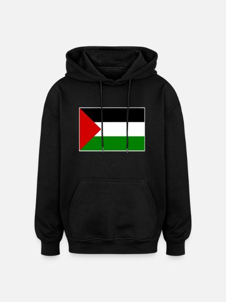 Free palestine - Oversize unisex hoodie - sort
