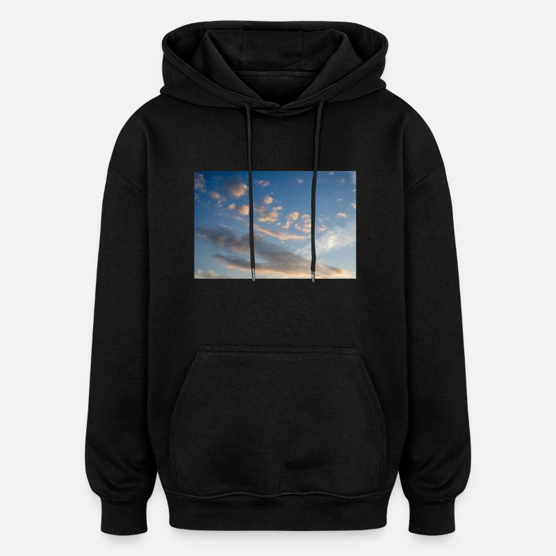 Fantasy Sky - Sweat à capuche oversize unisexe - noir