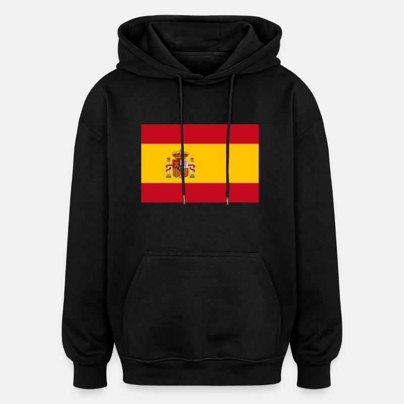 Spanien - Oversized Unisex Hoodie - Schwarz