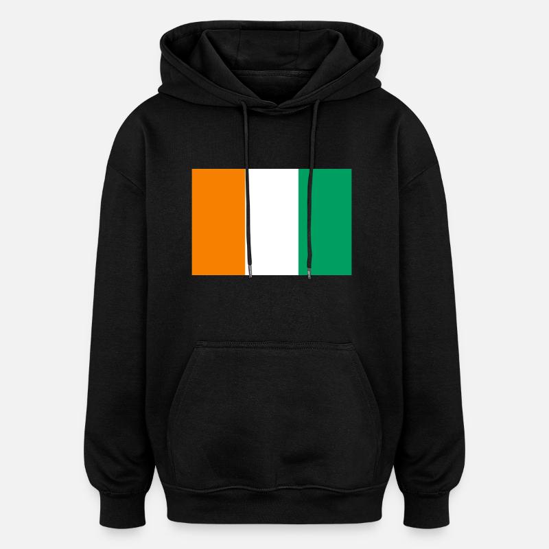 Côte d’Ivoire - Sweat à capuche oversize unisexe - noir