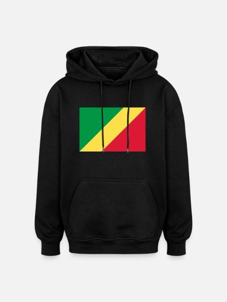 Democratic Republic of the Congo - Oversized Unisex Hoodie - black
