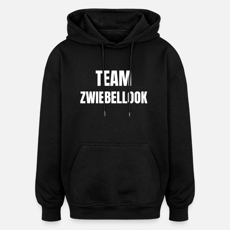 Team Onion Look - Oversized Unisex Hoodie - black