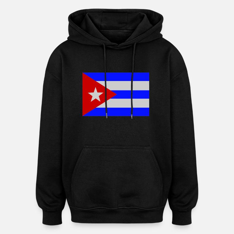 Cuba - Sweat à capuche oversize unisexe - noir