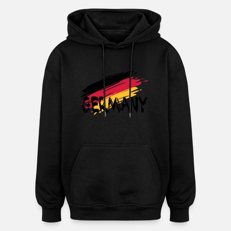 GERMANY - Oversized Unisex Hoodie - Schwarz