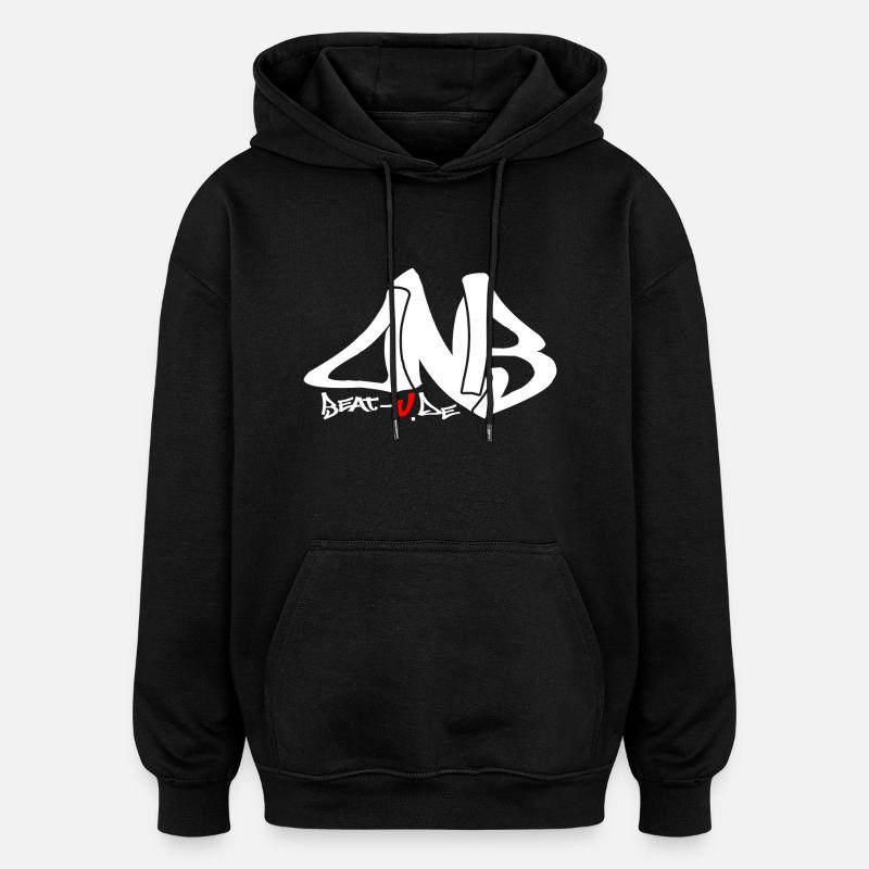 dnb - Oversized Unisex Hoodie - Schwarz
