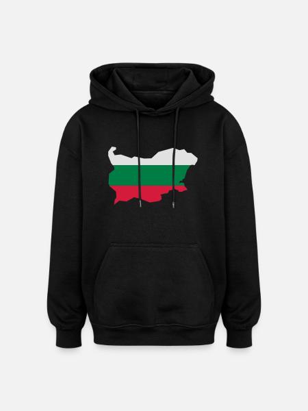 Bulgarien - Oversized Unisex Hoodie - Schwarz