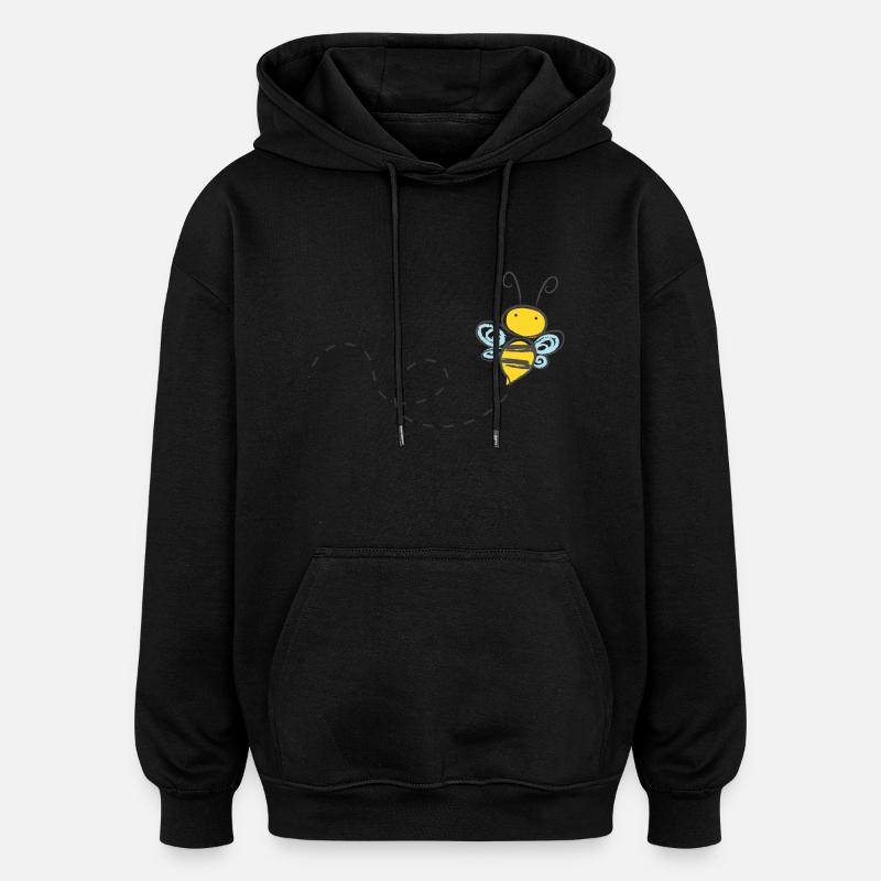 bee - Oversized Unisex Hoodie - Schwarz