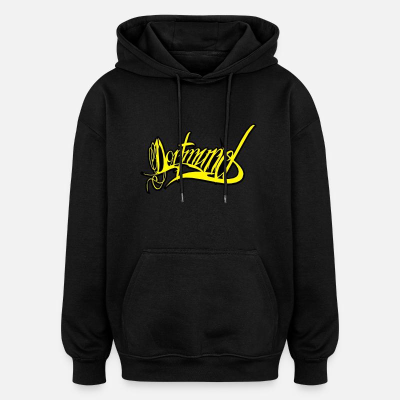 Dortmund - Oversized Unisex Hoodie - black