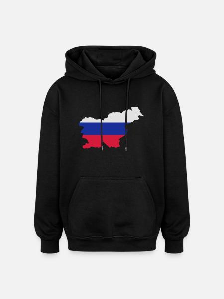 Slovenia - Oversized Unisex Hoodie - black