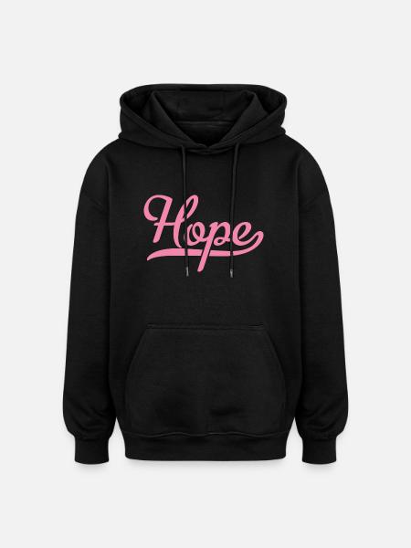 Hope - Oversized Unisex Hoodie - black