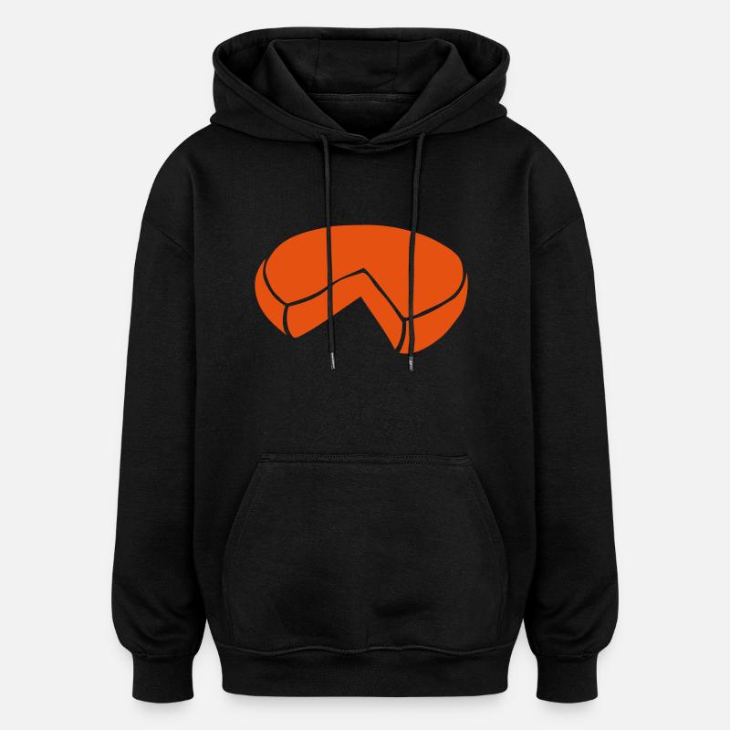 fromage 6 - Sweat à capuche oversize unisexe - noir