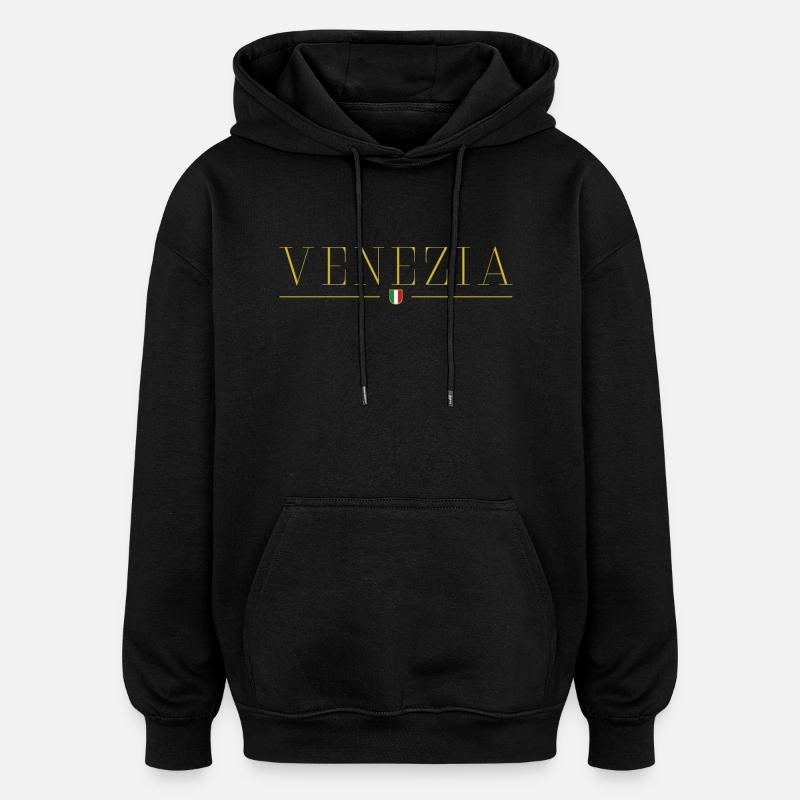 Venise Venezia Italia Italie - Sweat à capuche oversize unisexe - noir
