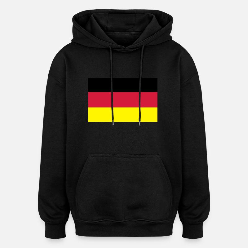 Drapeau allemand - Sweat à capuche oversize unisexe - noir
