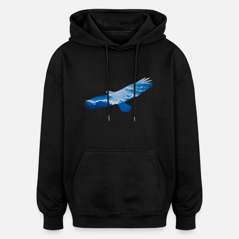 aigle - Sweat à capuche oversize unisexe - noir