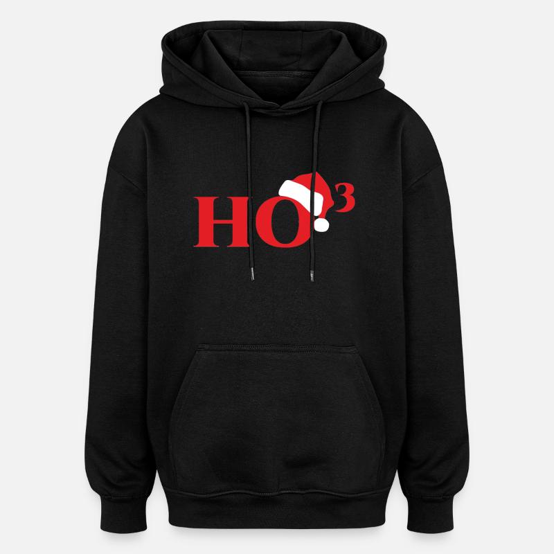 Noël Ho³ - Sweat à capuche oversize unisexe - noir