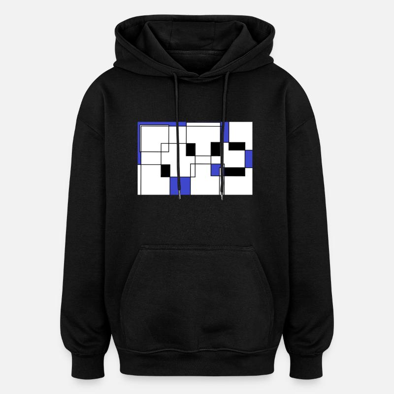 Sequence - Sweat à capuche oversize unisexe - noir