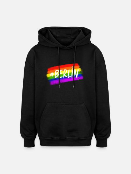 Berlin Pride - Oversized Unisex Hoodie - Schwarz